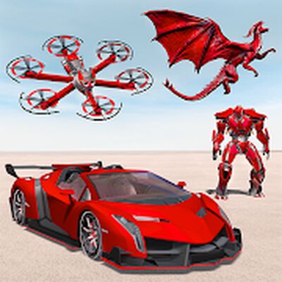 Скачать Drone Robot Transforming Game (Взлом Много денег) версия 1.0.8 на Андроид