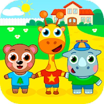 Скачать Детский сад : животные (Взлом Много денег) версия 1.2.1 на Андроид