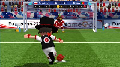 Скачать Perfect Kick - футбол (Взлом Много денег) версия Зависит от устройства на Андроид