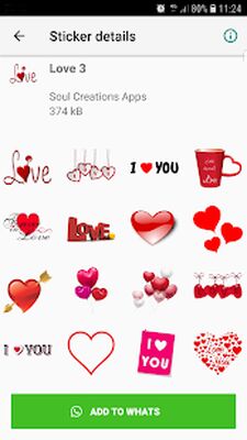 Скачать WAStickerApps любовь, любовь стикер, романтично (Все открыто) версия 3.0 на Андроид