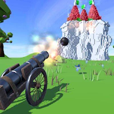 Скачать Cannons Evolved - Demolish, Cannon & Ball Shooting (Взлом Много денег) версия 1.3 на Андроид