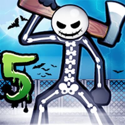 Скачать Anger of stick 5 : zombie (Взлом Много монет) версия 1.1.65 на Андроид