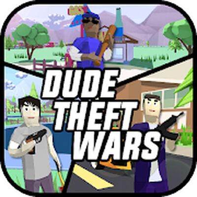 Скачать Dude Theft Wars: Online FPS Sandbox Simulator BETA (Взлом Много монет) версия 0.9.0.3 на Андроид