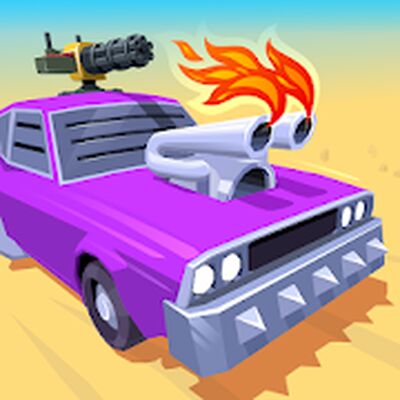 Скачать Desert Riders: Car Battle Game (Взлом Много монет) версия 1.4.3 на Андроид