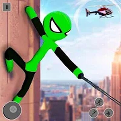 Скачать паук Stickman канат герой 2021 (Взлом Много денег) версия 2.7 на Андроид