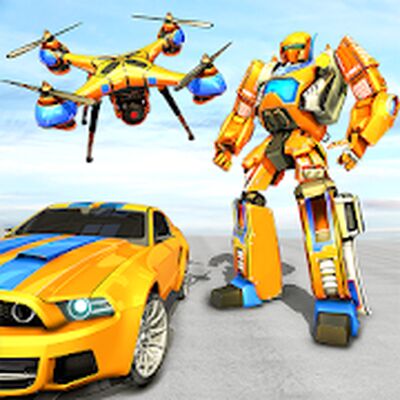 Скачать Drone Robot Car Game - игры-трансформеры роботов (Взлом Много денег) версия 1.2.5 на Андроид