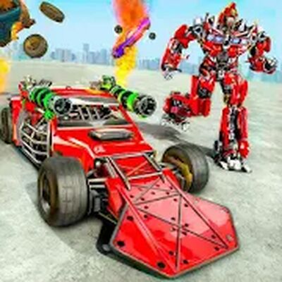 Скачать Ramp Car Robot Transform Game (Взлом Много монет) версия 1.3 на Андроид