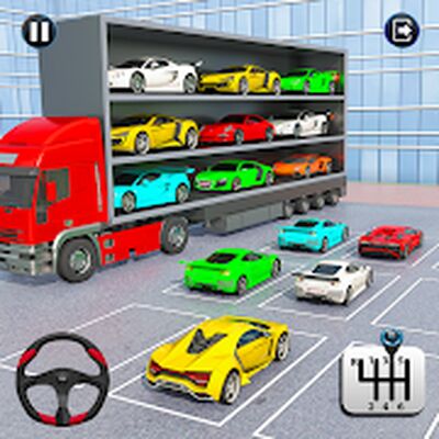 Скачать Crazy Car Transport Truck:New Offroad Driving Game (Взлом Много денег) версия Зависит от устройства на Андроид