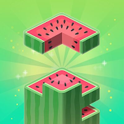 Скачать Juicy Stack - Free 3D Fruit Block & Tile Puzzle (Взлом Много монет) версия 3.2 на Андроид