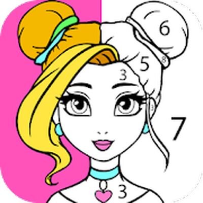 Скачать Раскраски для Девочек по Номерам (Взлом Разблокировано все) версия 2.3.0.1 на Андроид