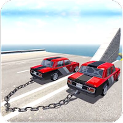 Скачать Chained Cars Against Ramp 3D (Взлом Много монет) версия Зависит от устройства на Андроид