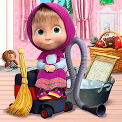 Скачать Маша и Медведь Игры для Девочек: Уборка в Доме (Взлом Разблокировано все) версия 2.0.2 на Андроид
