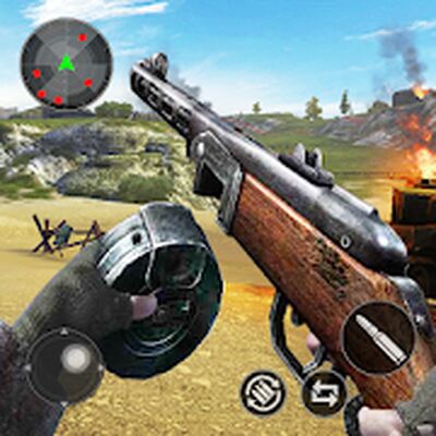 Скачать Gun Strike Ops: WW2 - World War II fps shooter (Взлом Много денег) версия 1.3.62 на Андроид