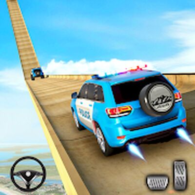 Скачать Police Prado Car Stunt Games (Взлом Много монет) версия 1.6 на Андроид