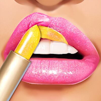 Скачать Lip Art Makeup Artist - Relaxing Girl Art Games (Взлом Много монет) версия 1.7 на Андроид