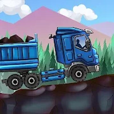 Скачать Дальнобойщики 2D грузовик симулятор (Взлом Много монет) версия 4.4.0 на Андроид
