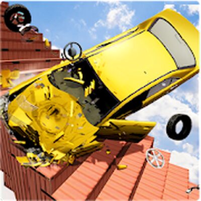 Скачать Beam Drive Crash Death Stair Car Crash Accidents (Взлом Много денег) версия 1.6 на Андроид