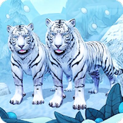 Скачать Симулятор Семьи Белого Тигра Онлайн (Взлом Много монет) версия 2.1 на Андроид