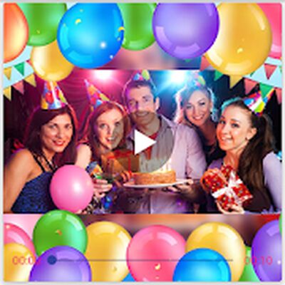 Скачать Video de cumpleaños con musica y fotos (Разблокированная) версия 26.0 на Андроид