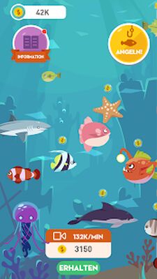 Скачать Happy Fishing - Catch Fish and Treasures (Взлом Много монет) версия 1.0 на Андроид