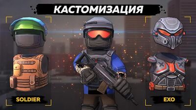 Скачать КУБУМ 3D: Онлайн FPS стрелялки (Взлом Много монет) версия 7.00 на Андроид