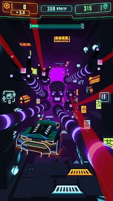 Скачать Neon Flytron: Cyberpunk Racer (Взлом Разблокировано все) версия 1.9.3 на Андроид