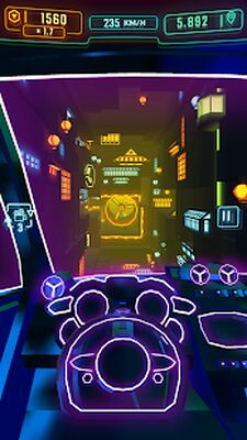 Скачать Neon Flytron: Cyberpunk Racer (Взлом Разблокировано все) версия 1.9.3 на Андроид