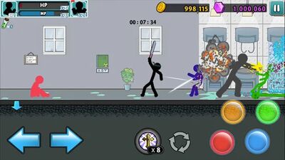 Скачать Anger of stick 5 : zombie (Взлом Много монет) версия 1.1.65 на Андроид