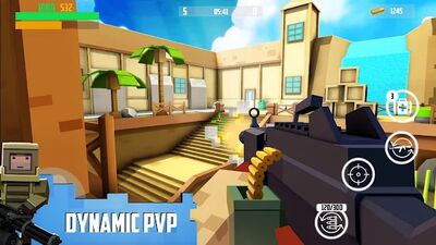 Скачать Block Gun: FPS PvP War - Online Gun Shooting Games (Взлом Много денег) версия 7.0 на Андроид