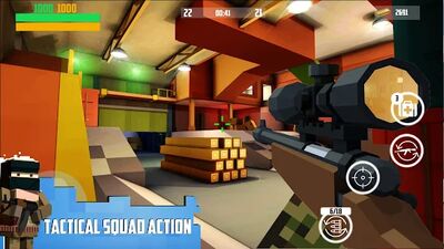 Скачать Block Gun: FPS PvP War - Online Gun Shooting Games (Взлом Много денег) версия 7.0 на Андроид