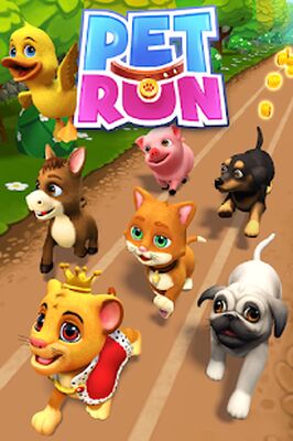 Скачать Pet Run - Puppy Dog Game (Взлом Много денег) версия 1.7.4 на Андроид