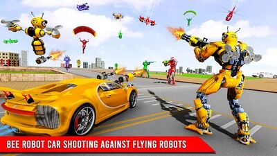 Скачать Bee Robot Car Game: Робот Игра (Взлом Много денег) версия 1.37 на Андроид