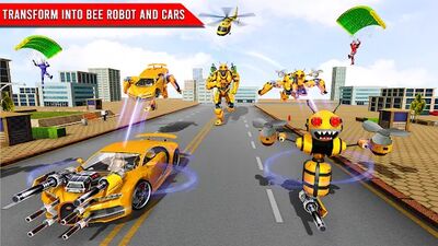 Скачать Bee Robot Car Game: Робот Игра (Взлом Много денег) версия 1.37 на Андроид