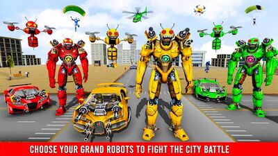 Скачать Bee Robot Car Game: Робот Игра (Взлом Много денег) версия 1.37 на Андроид