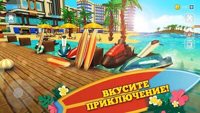 Скачать Surfing Craft: Crafting, Stunts & Surf Games World (Взлом Много денег) версия Зависит от устройства на Андроид