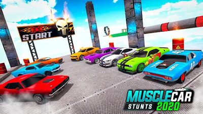 Скачать Muscle Car Stunts: Car Games (Взлом Разблокировано все) версия 3.8 на Андроид