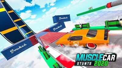 Скачать Muscle Car Stunts: Car Games (Взлом Разблокировано все) версия 3.8 на Андроид