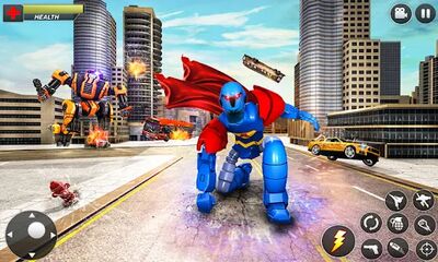 Скачать Flying Superhero Robot Games (Взлом Много денег) версия 7.7 на Андроид