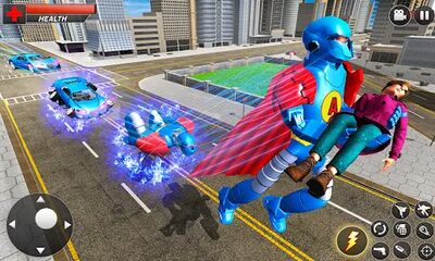 Скачать Flying Superhero Robot Games (Взлом Много денег) версия 7.7 на Андроид