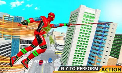 Скачать Flying Superhero Robot Games (Взлом Много денег) версия 7.7 на Андроид