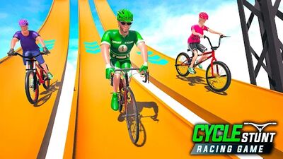 Скачать Cycle Stunt Race: Bicycle Game (Взлом Много денег) версия 3.4 на Андроид