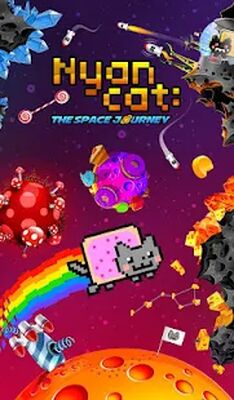 Скачать Nyan Cat: The Space Journey (Взлом Много монет) версия 1.05 на Андроид