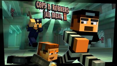 Скачать Cops N Robbers: 3D Pixel Prison Games 2 (Взлом Много денег) версия 2.2.8 на Андроид