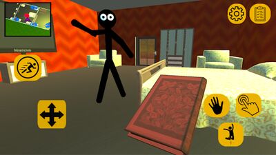 Скачать Stickman Neighbor. Scary Secret (Взлом Разблокировано все) версия 1.4 на Андроид