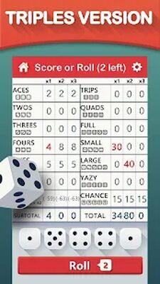 Скачать Yazy the best yatzy dice game (Взлом Много монет) версия 1.0.38 на Андроид