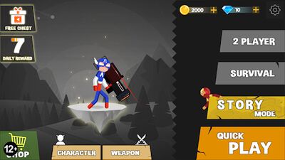 Скачать Stickman Fighting - Stickman Supreme Warriors (Взлом Много денег) версия 1.3.11 на Андроид