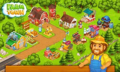 Скачать Farm Town: Семейная Ферма (Взлом Много монет) версия 3.51 на Андроид