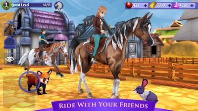 Скачать Horse Riding Tales - Путешествуйте с друзьями (Взлом Много монет) версия 982 на Андроид