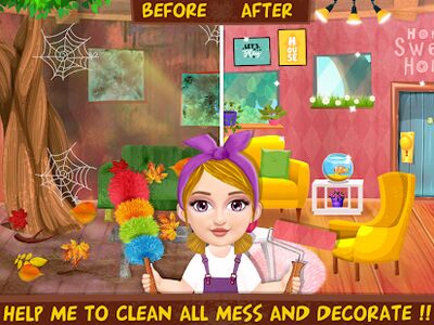 Скачать Girl Home Cleanup - Messy House Makeover Cleaning (Взлом Много денег) версия 7.0.8 на Андроид