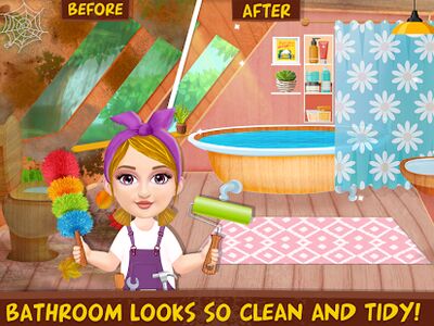 Скачать Girl Home Cleanup - Messy House Makeover Cleaning (Взлом Много денег) версия 7.0.8 на Андроид